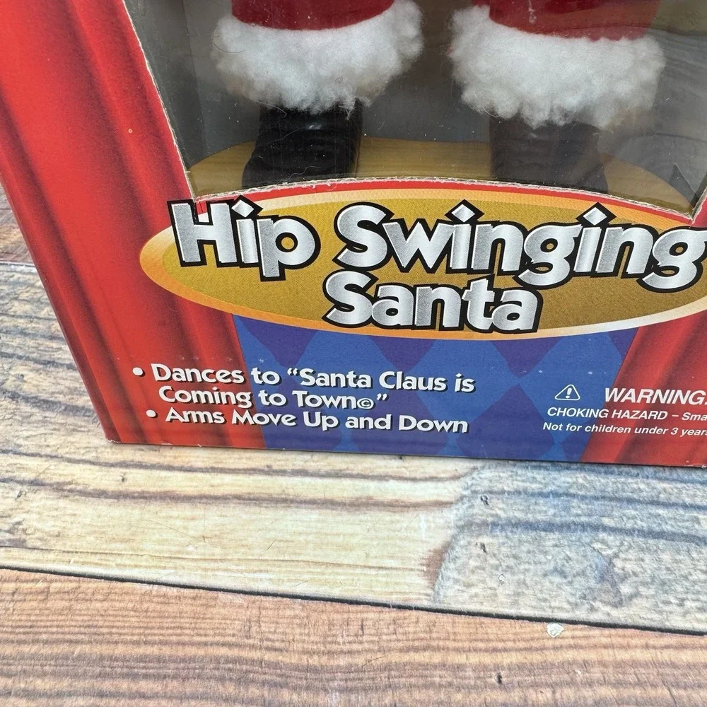 Hip Swinging Santa Claus Gemmy Original Box Tested Y2K Vintage 1998 Christmas